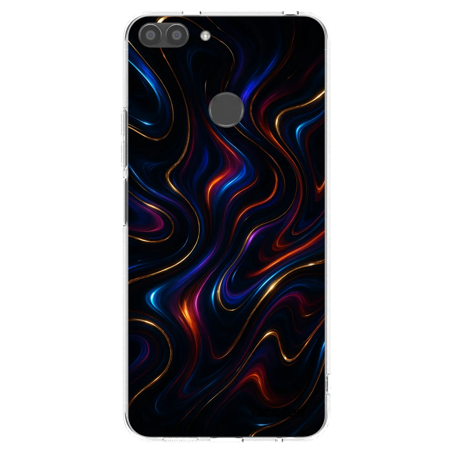 Picasee átlátszó szilikon tok az alábbi mobiltelefonokra Huawei P Smart - Noir