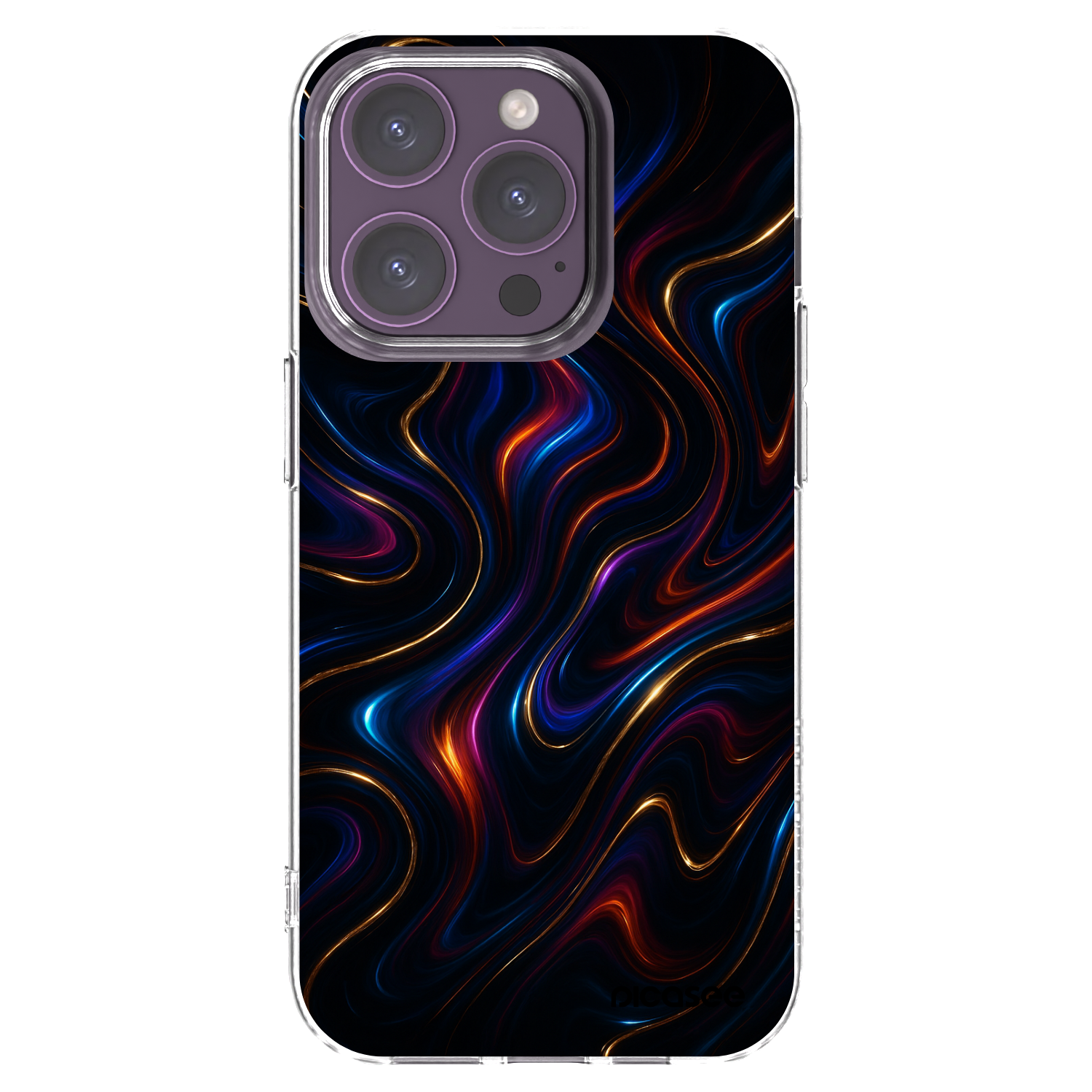 Picasee átlátszó szilikon tok az alábbi mobiltelefonokra Apple iPhone 14 Pro - Noir