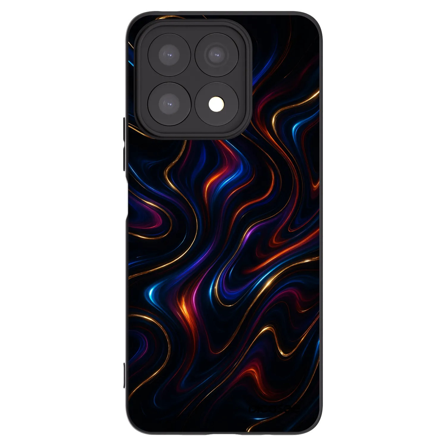 Picasee fekete szilikon tok az alábbi mobiltelefonokra Honor X8a - Noir