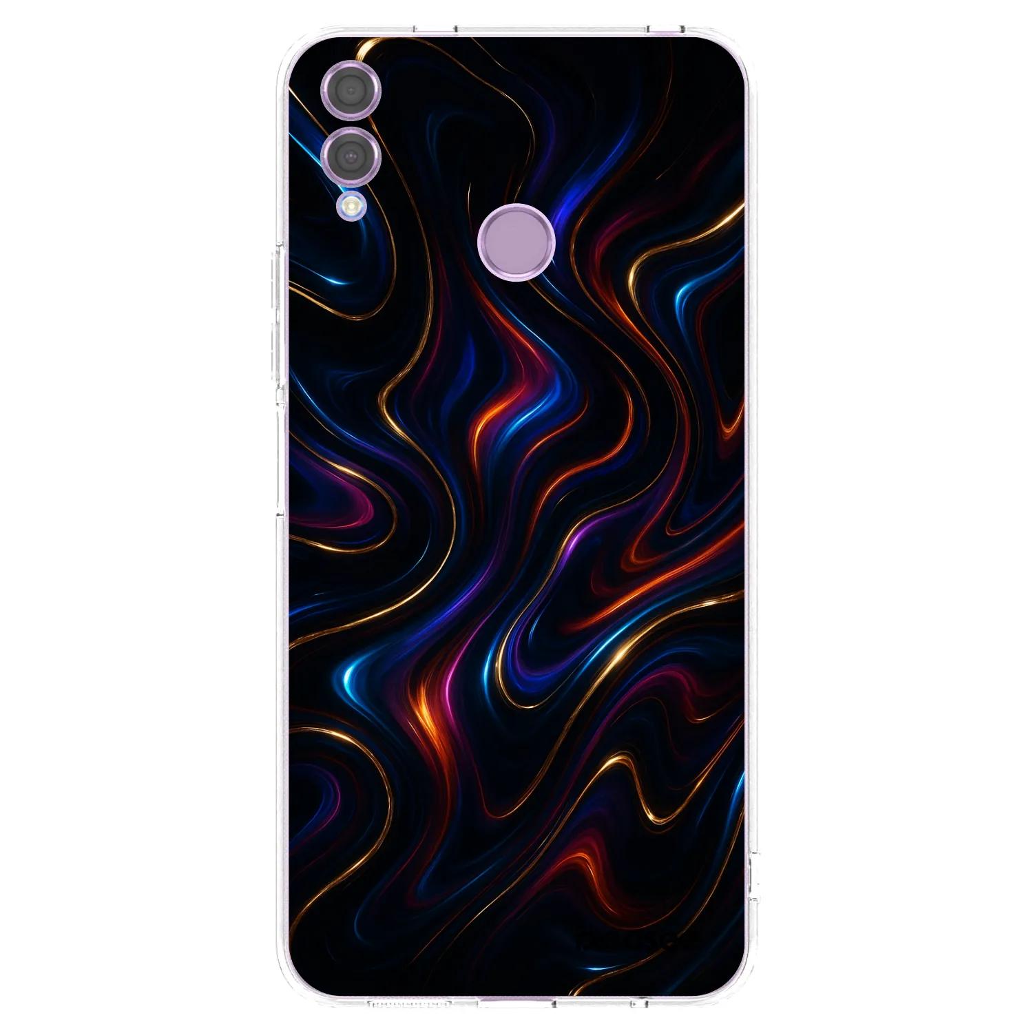 Picasee átlátszó szilikon tok az alábbi mobiltelefonokra Honor 8X - Noir