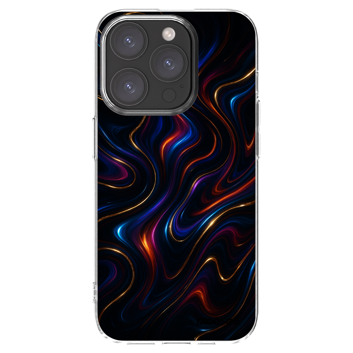 Picasee átlátszó szilikon tok az alábbi mobiltelefonokra Apple iPhone 15 Pro - Noir