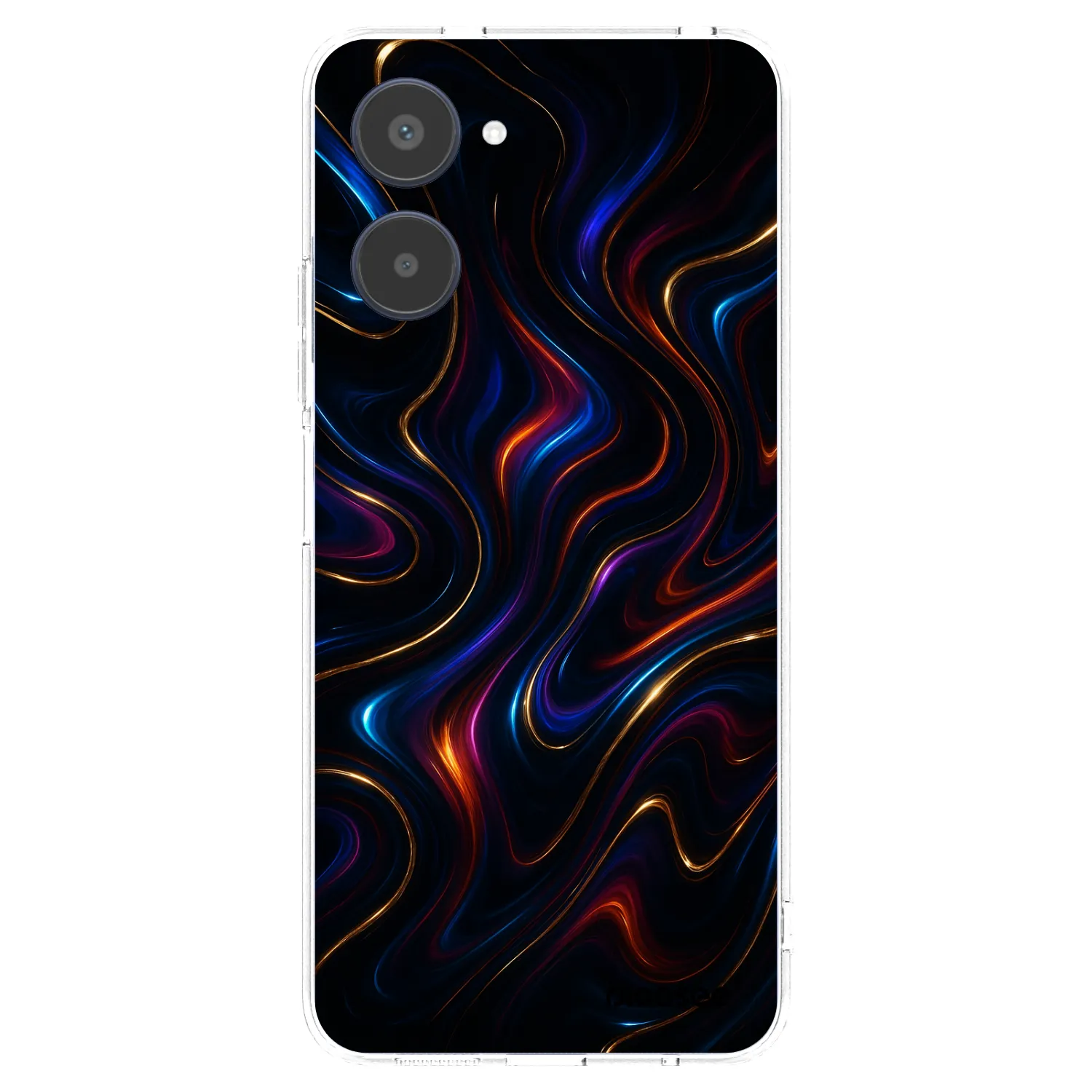 Picasee átlátszó szilikon tok az alábbi mobiltelefonokra Realme 10 4G - Noir
