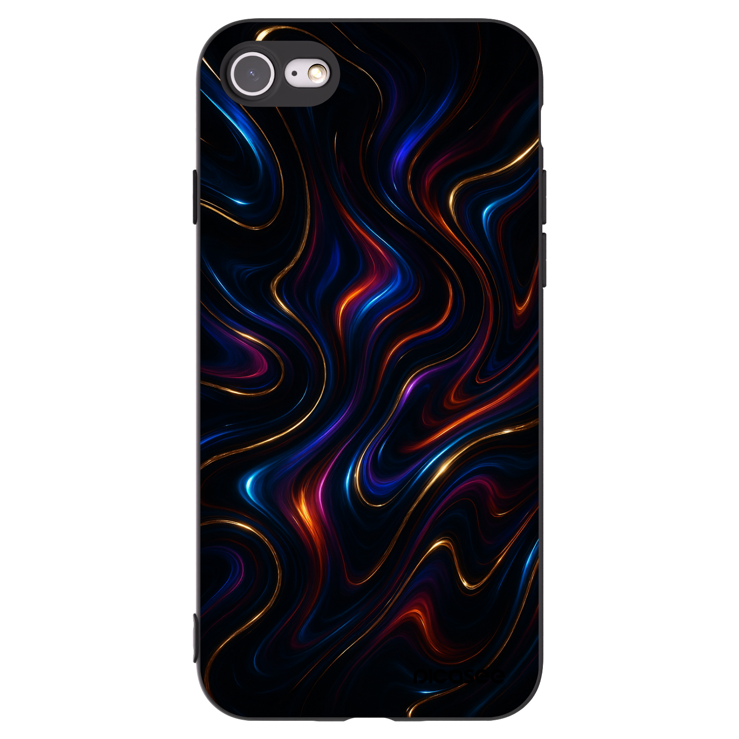 Picasee fekete szilikon tok az alábbi mobiltelefonokra Apple iPhone 7 - Noir