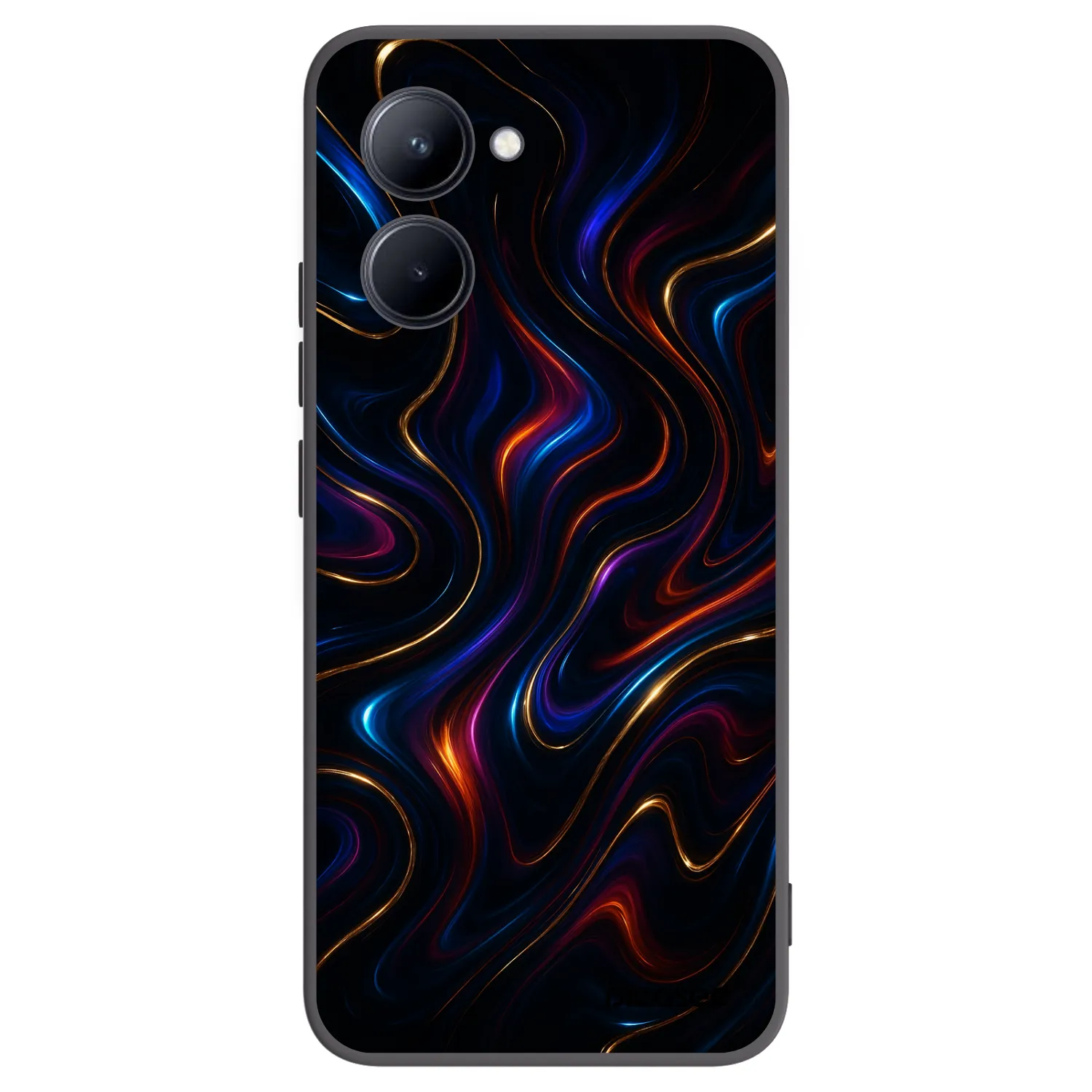 Picasee fekete szilikon tok az alábbi mobiltelefonokra Realme C33 (2023) - Noir