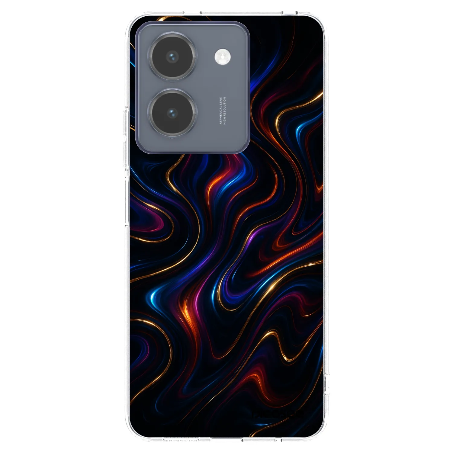 Picasee átlátszó szilikon tok az alábbi mobiltelefonokra Vivo Y36 4G - Noir
