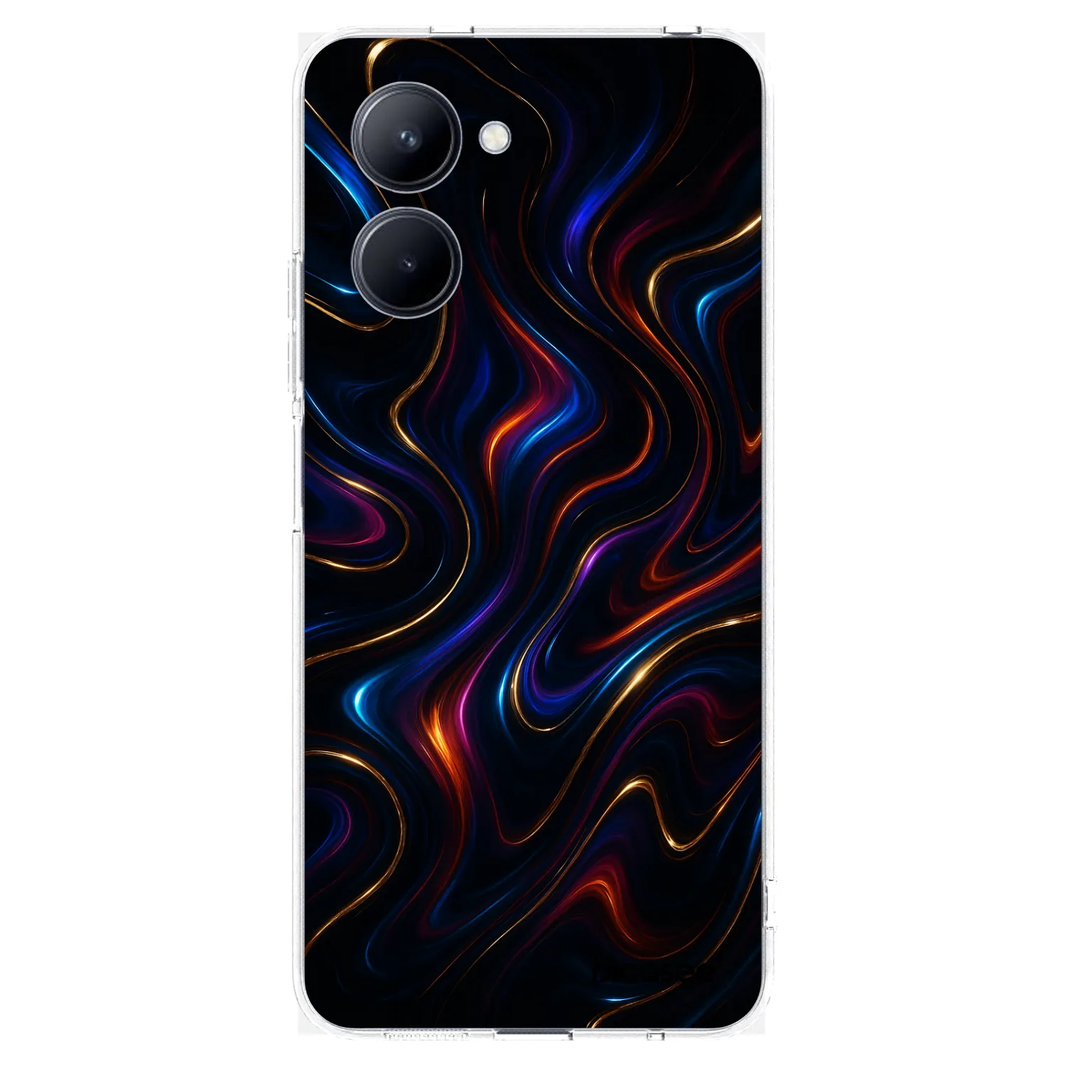 Picasee átlátszó szilikon tok az alábbi mobiltelefonokra Realme C33 (2023) - Noir