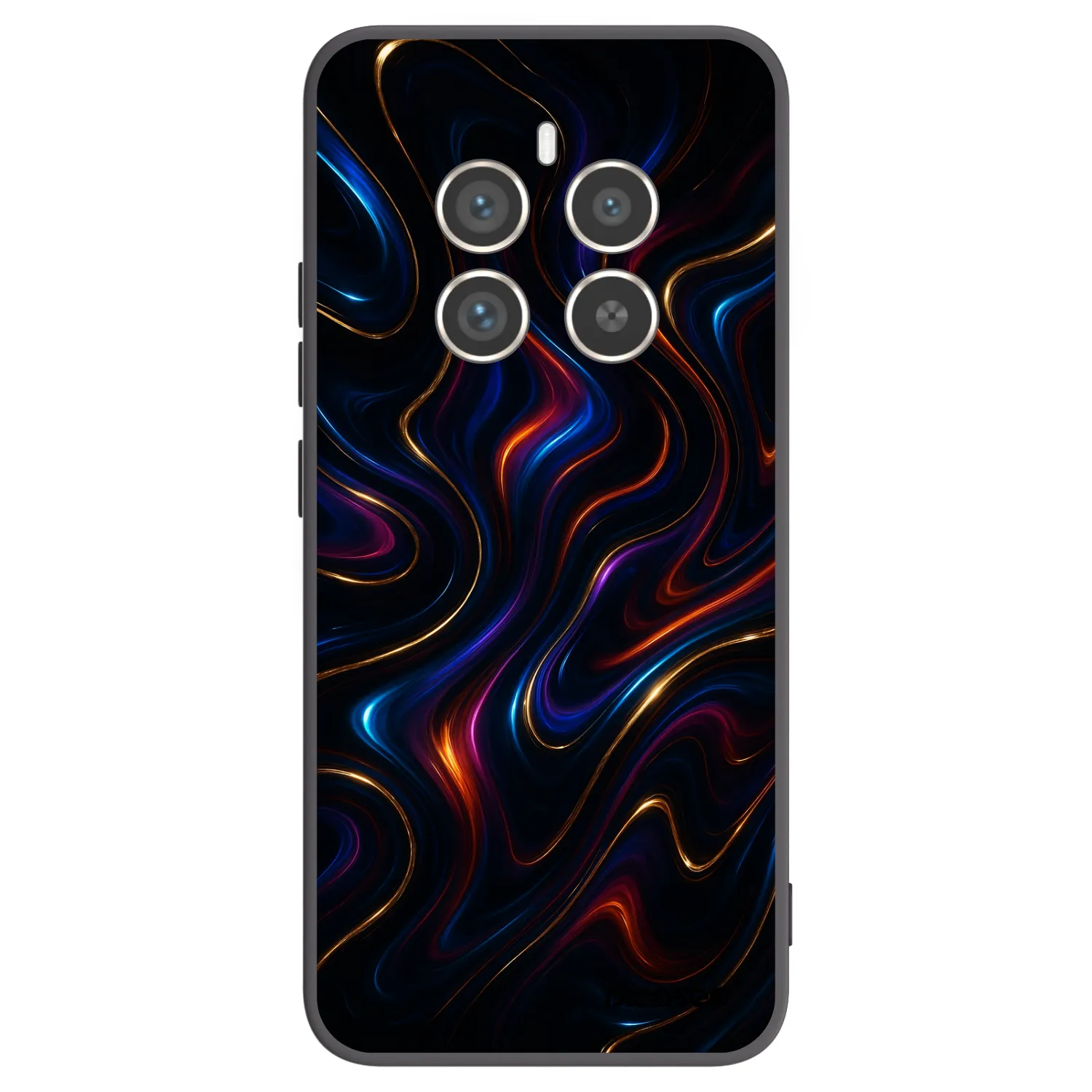 Picasee fekete szilikon tok az alábbi mobiltelefonokra Realme 12 Pro 5G - Noir