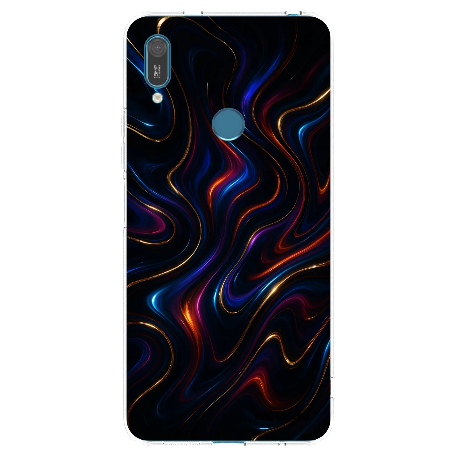 Picasee átlátszó szilikon tok az alábbi mobiltelefonokra Huawei Y7 2019 - Noir