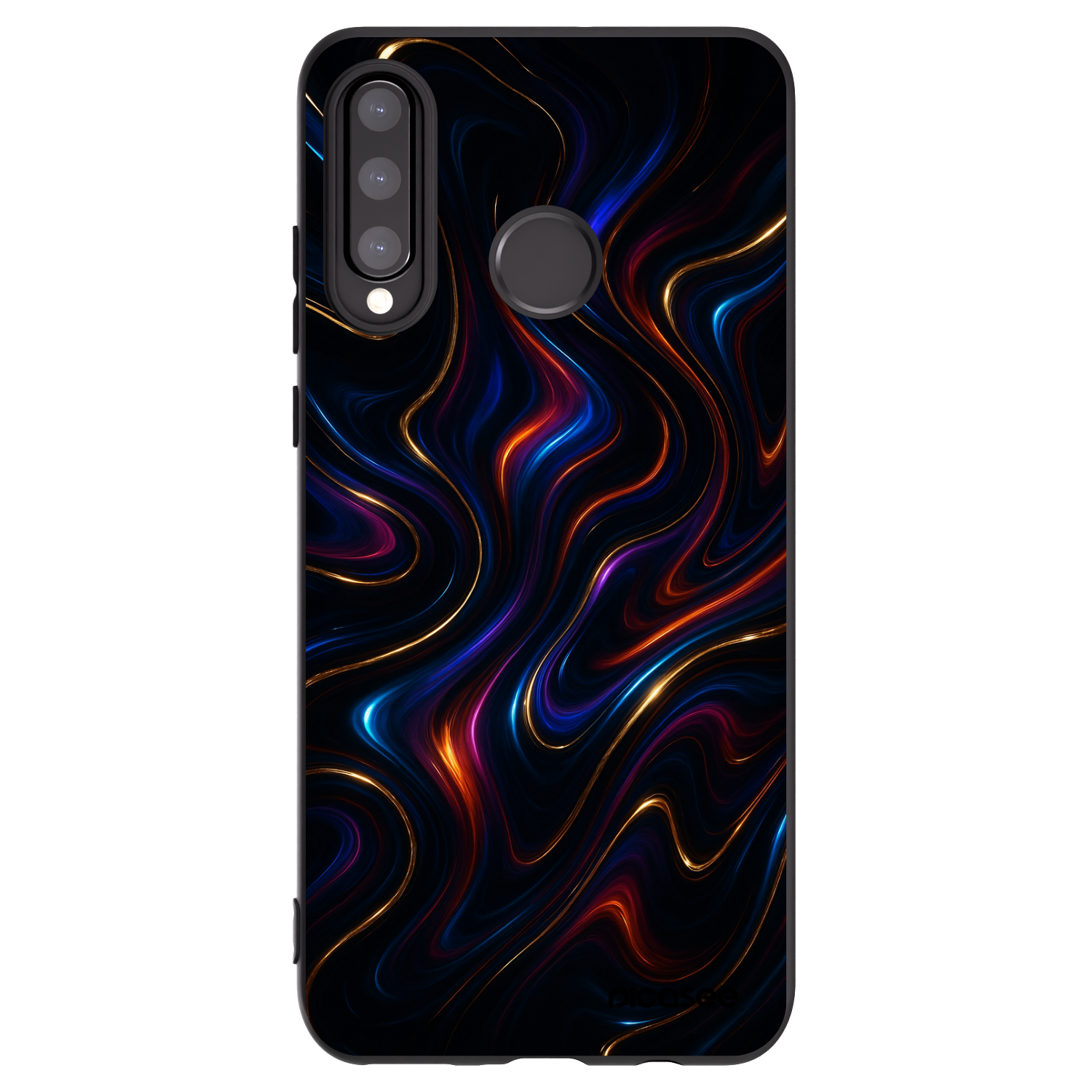 Picasee fekete szilikon tok az alábbi mobiltelefonokra Huawei P30 Lite - Noir