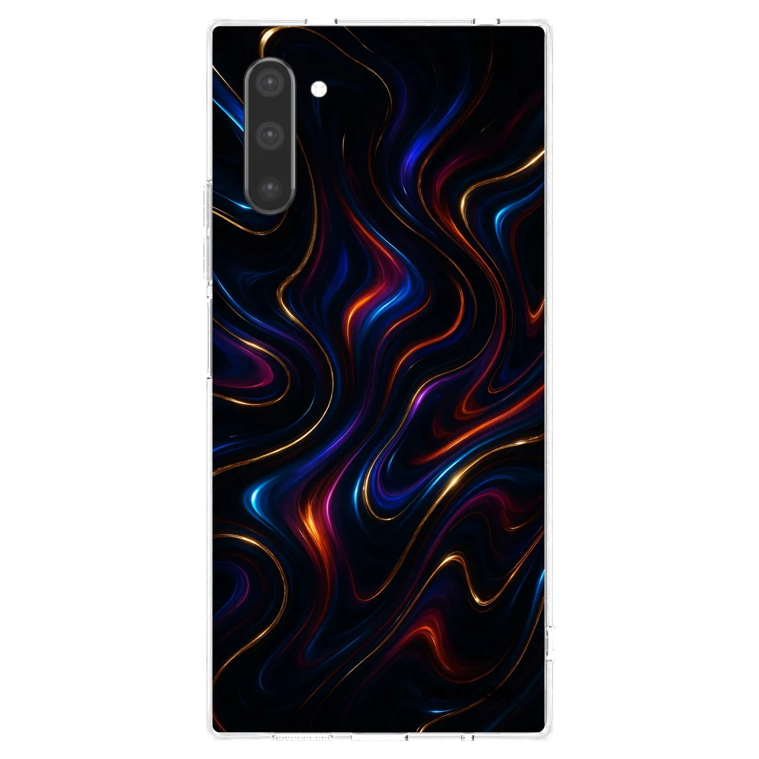 Picasee átlátszó szilikon tok az alábbi mobiltelefonokra Samsung Galaxy Note 10 N970F - Noir