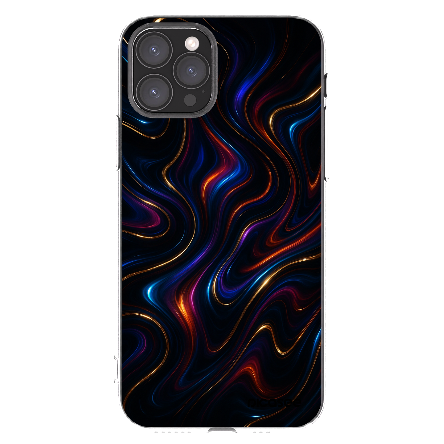 Picasee átlátszó szilikon tok az alábbi mobiltelefonokra Apple iPhone 11 Pro - Noir