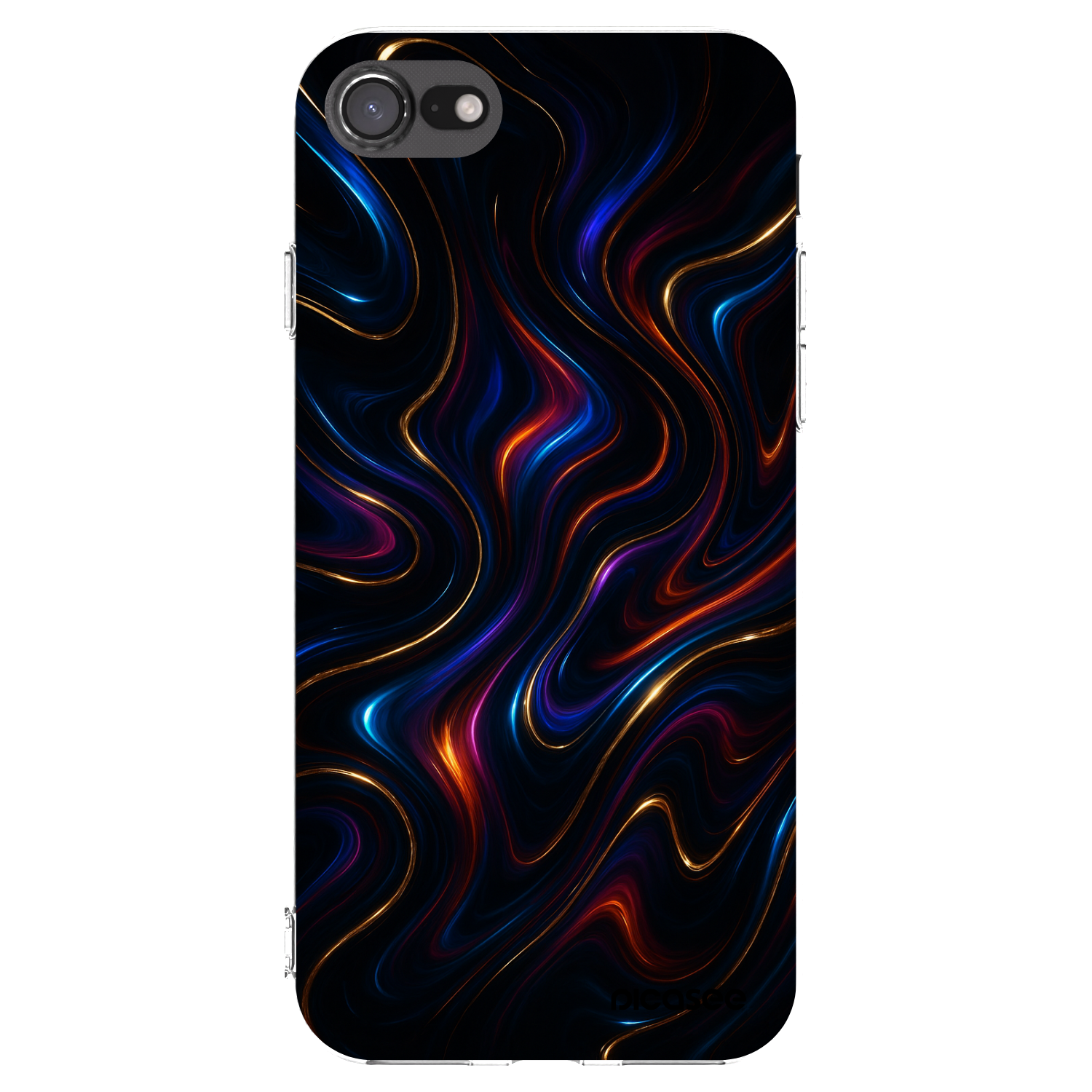 Picasee átlátszó szilikon tok az alábbi mobiltelefonokra Apple iPhone 8 - Noir