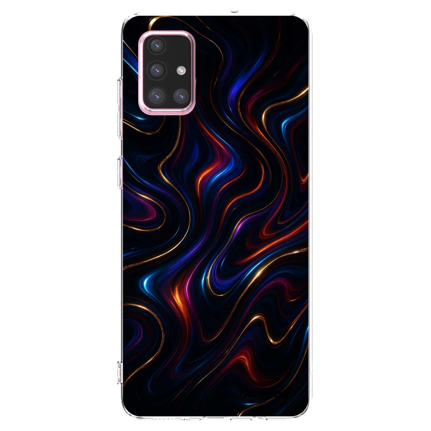Picasee átlátszó szilikon tok az alábbi mobiltelefonokra Samsung Galaxy A71 A715F - Noir