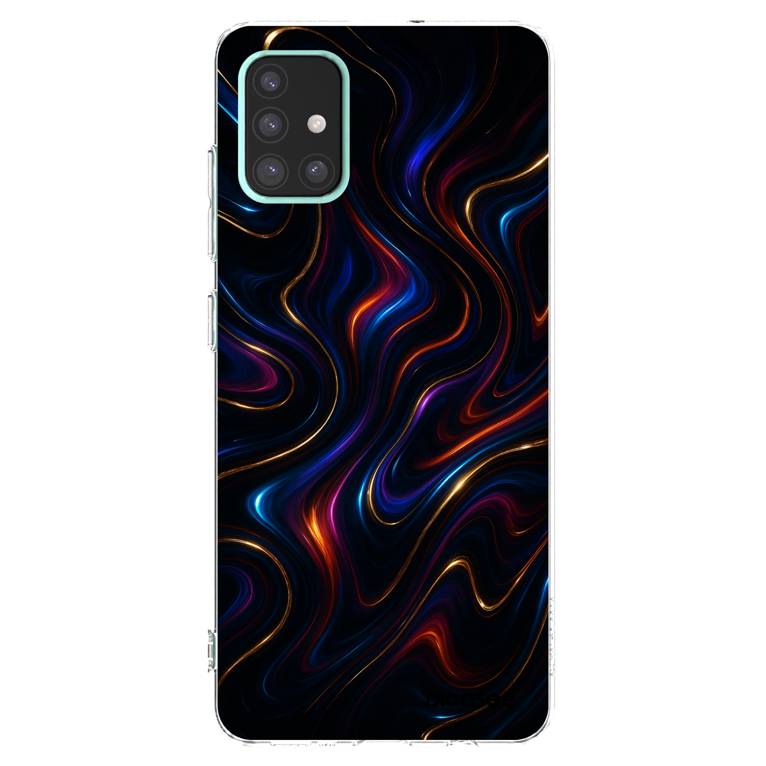 Picasee átlátszó szilikon tok az alábbi mobiltelefonokra Samsung Galaxy A51 A515F - Noir