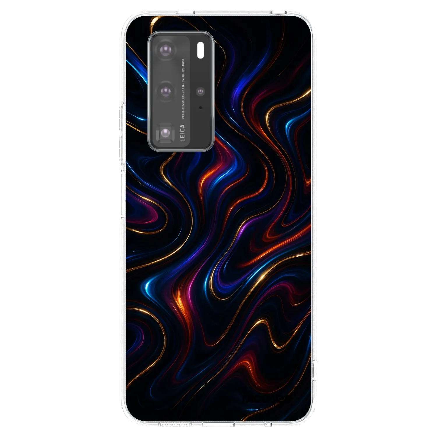 Picasee átlátszó szilikon tok az alábbi mobiltelefonokra Huawei P40 Pro - Noir