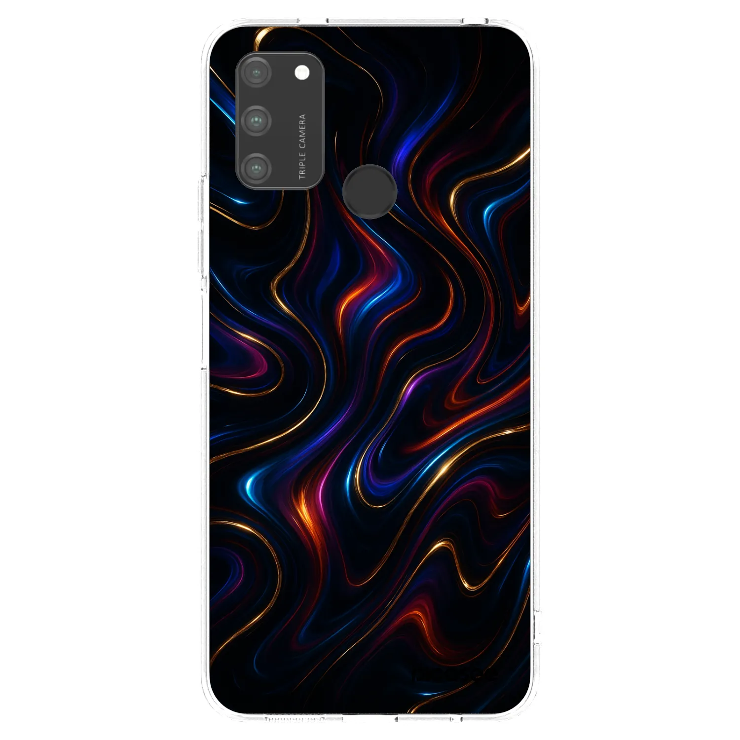 Picasee átlátszó szilikon tok az alábbi mobiltelefonokra Honor 9A - Noir