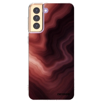 Picasee átlátszó szilikon tok az alábbi mobiltelefonokra Samsung Galaxy S21+ 5G G996F - Rouge
