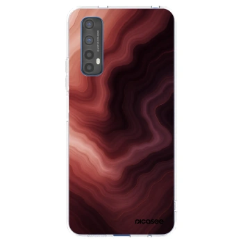 Picasee átlátszó szilikon tok az alábbi mobiltelefonokra Realme 7 - Rouge