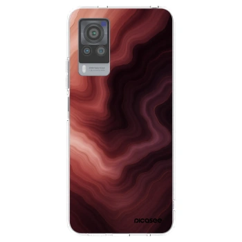 Picasee átlátszó szilikon tok az alábbi mobiltelefonokra Vivo X60 Pro 5G - Rouge