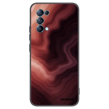Picasee fekete szilikon tok az alábbi mobiltelefonokra OPPO Reno 5 5G - Rouge