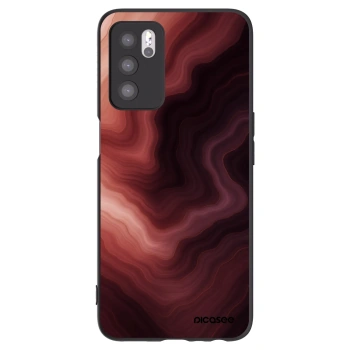 Picasee fekete szilikon tok az alábbi mobiltelefonokra OPPO A16s - Rouge