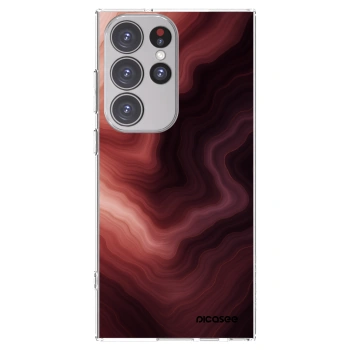 Picasee átlátszó szilikon tok az alábbi mobiltelefonokra Samsung Galaxy S23 Ultra 5G - Rouge