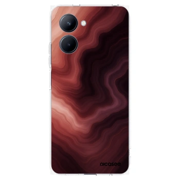 Picasee átlátszó szilikon tok az alábbi mobiltelefonokra Realme C33 (2023) - Rouge