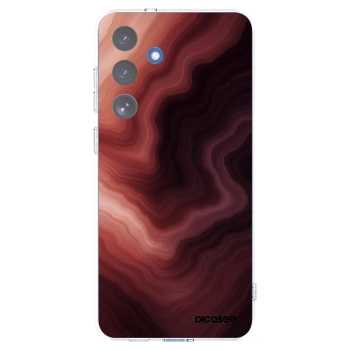 Picasee átlátszó szilikon tok az alábbi mobiltelefonokra Samsung Galaxy S25 FE 5G - Rouge