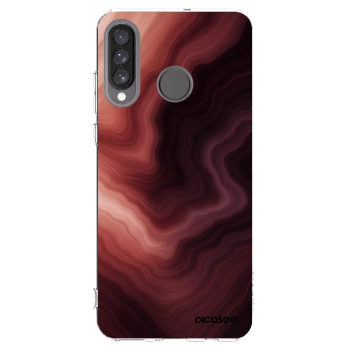 Picasee átlátszó szilikon tok az alábbi mobiltelefonokra Huawei P30 Lite - Rouge