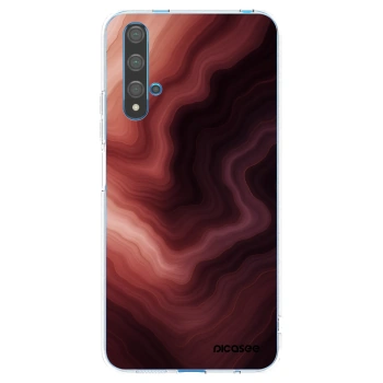 Picasee átlátszó szilikon tok az alábbi mobiltelefonokra Huawei Nova 5T - Rouge