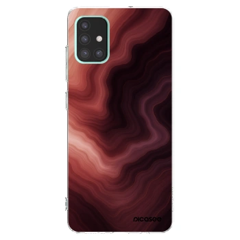 Picasee átlátszó szilikon tok az alábbi mobiltelefonokra Samsung Galaxy A51 A515F - Rouge