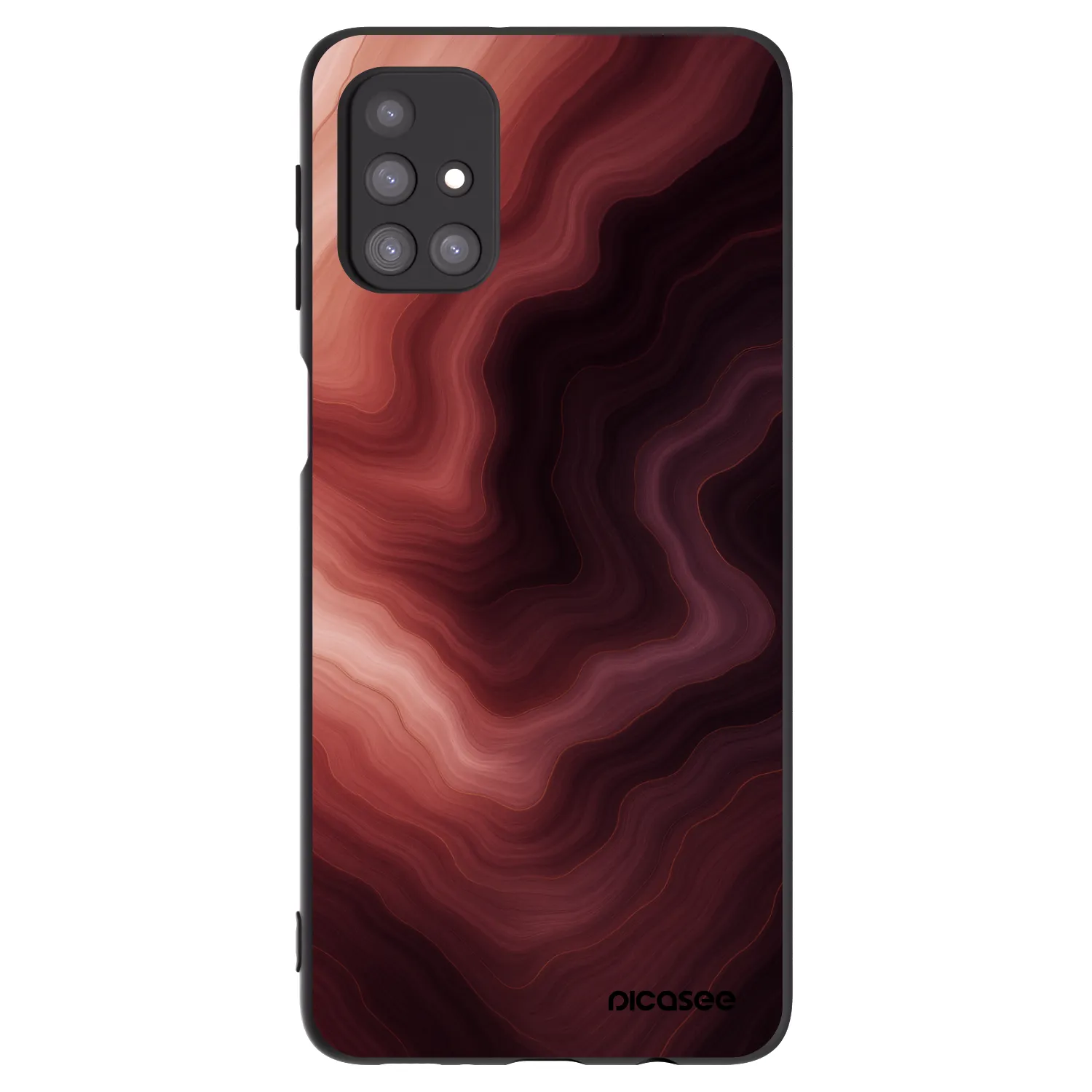 Picasee fekete szilikon tok az alábbi mobiltelefonokra Samsung Galaxy M31s - Rouge