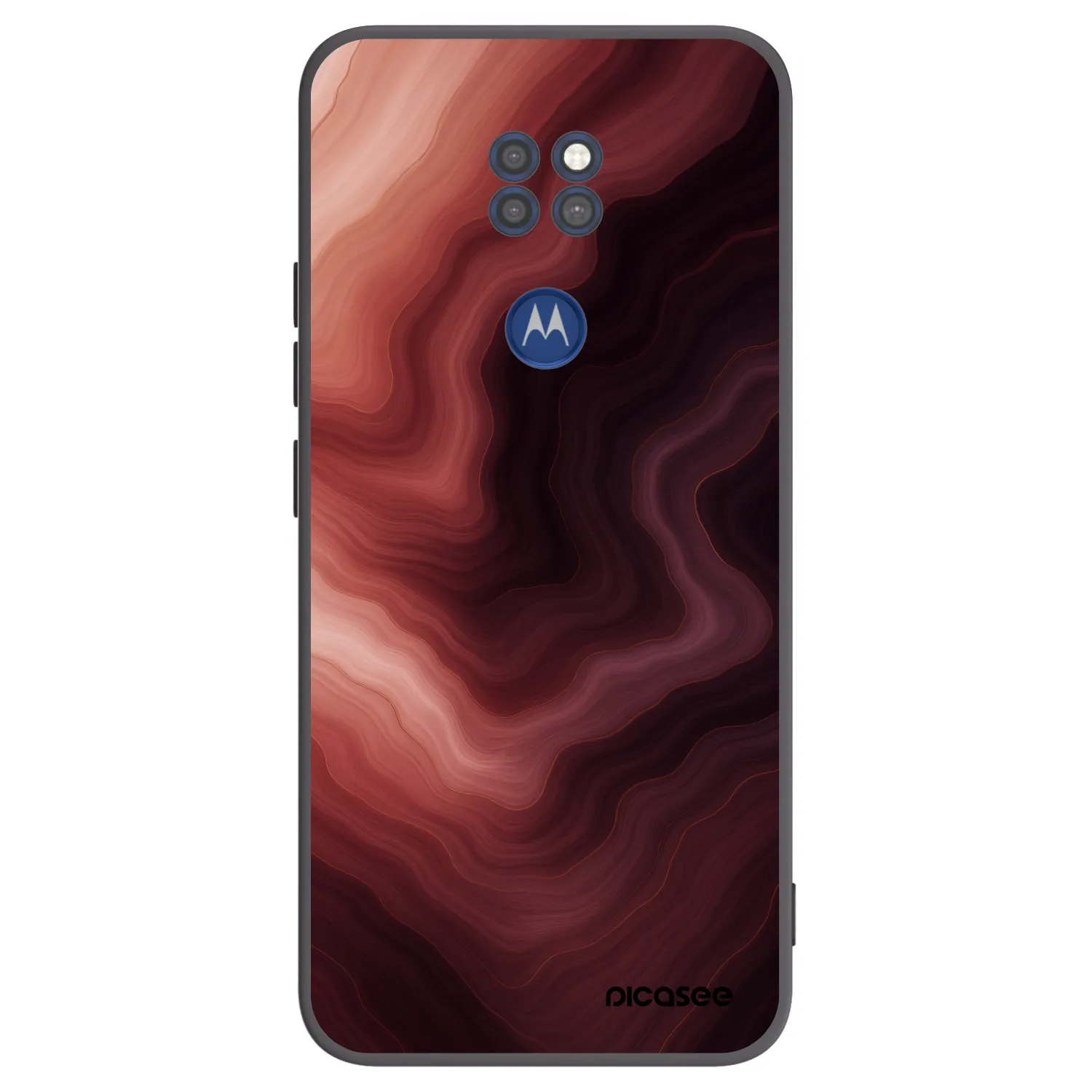 Picasee fekete szilikon tok az alábbi mobiltelefonokra Motorola Moto G9 Play - Rouge