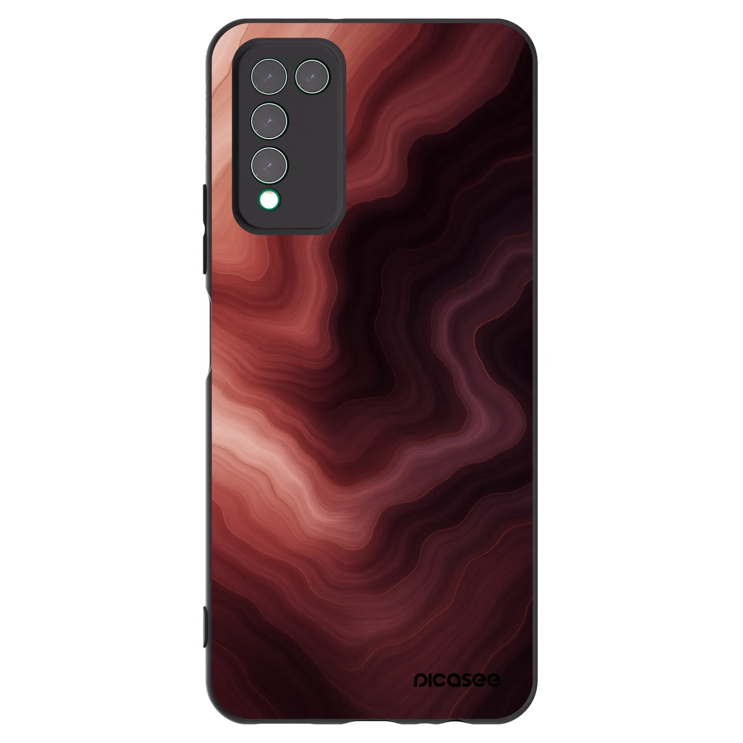 Picasee fekete szilikon tok az alábbi mobiltelefonokra Honor 10X Lite - Rouge