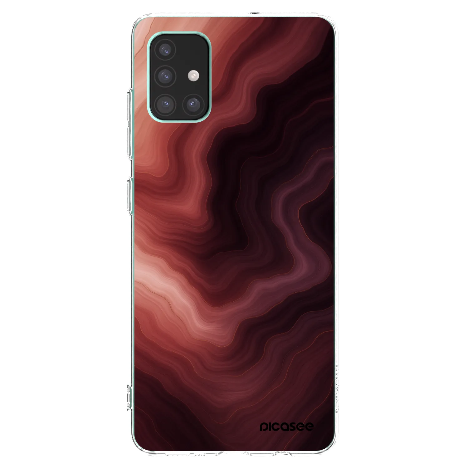 Picasee átlátszó szilikon tok az alábbi mobiltelefonokra Samsung Galaxy M51 M515F - Rouge