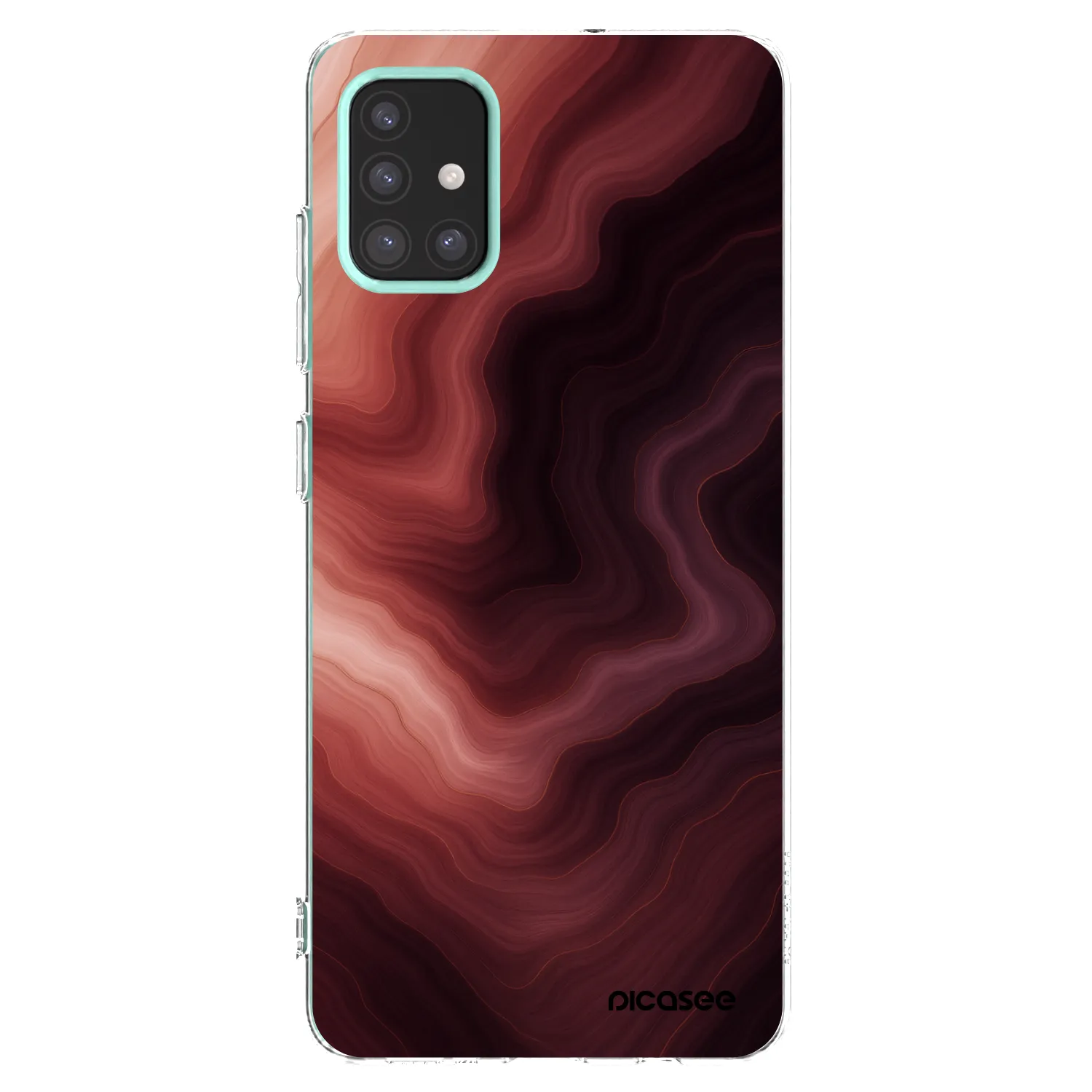 Picasee átlátszó szilikon tok az alábbi mobiltelefonokra Samsung Galaxy M31s - Rouge