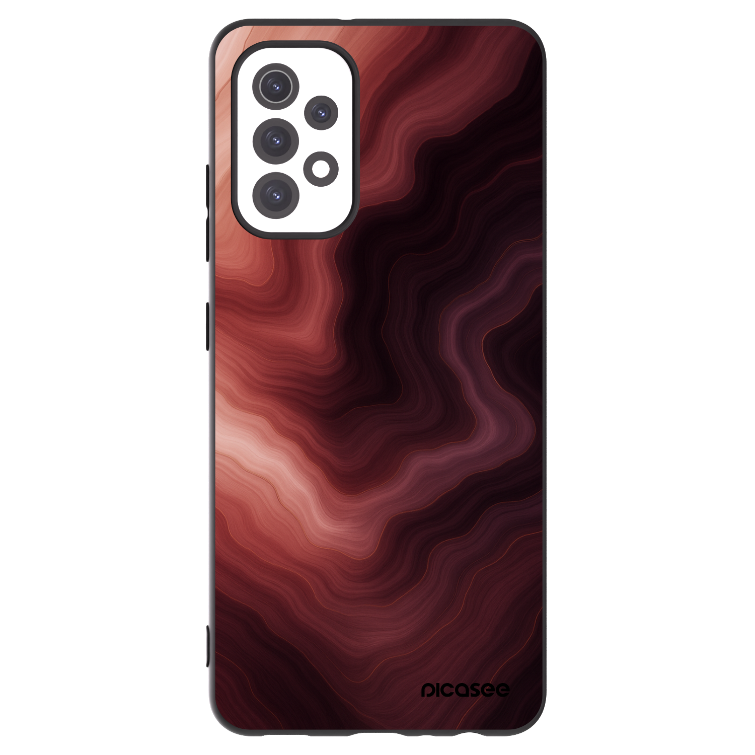 Picasee fekete szilikon tok az alábbi mobiltelefonokra Samsung Galaxy A32 5G A326B - Rouge