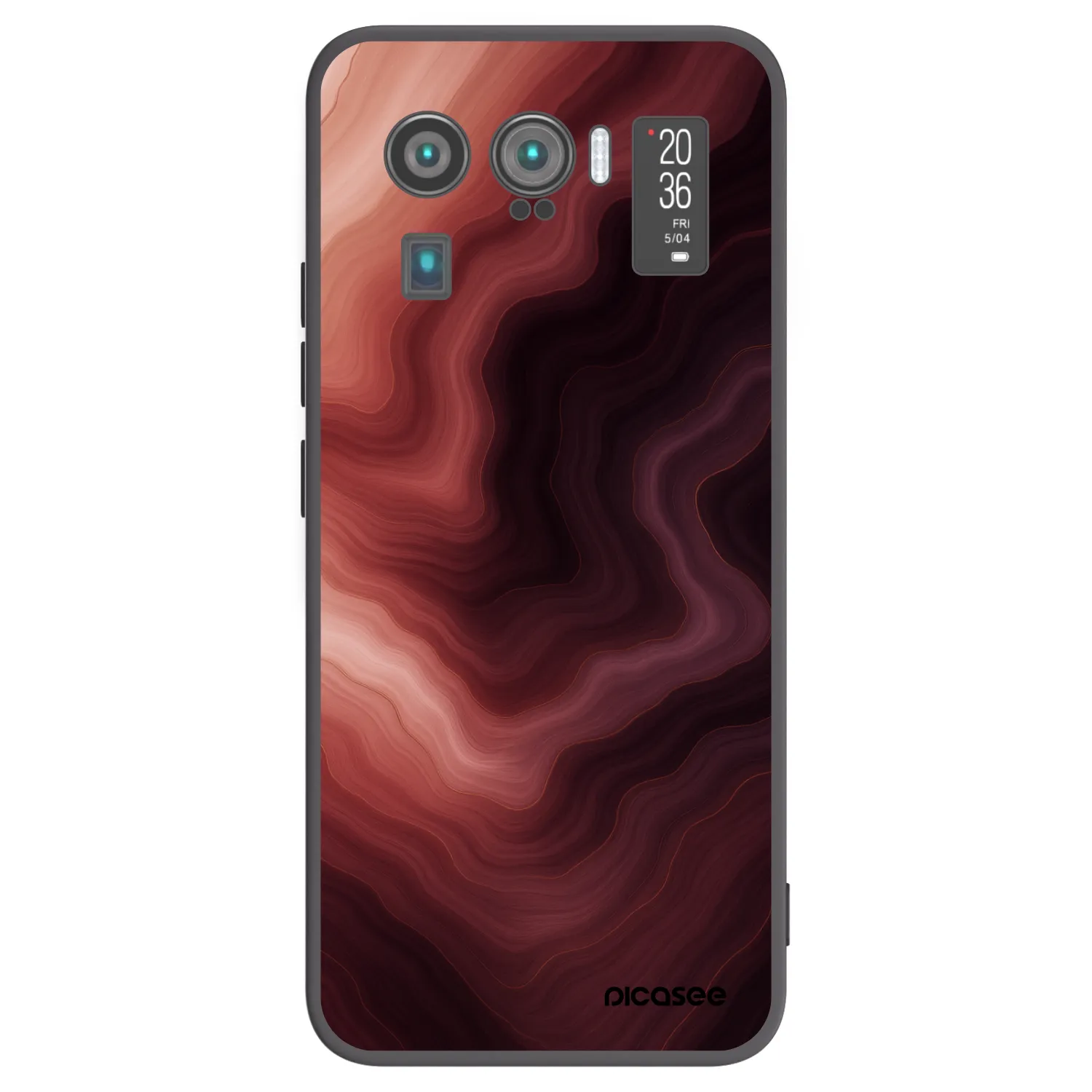 Picasee fekete szilikon tok az alábbi mobiltelefonokra Xiaomi Mi 11 Ultra - Rouge