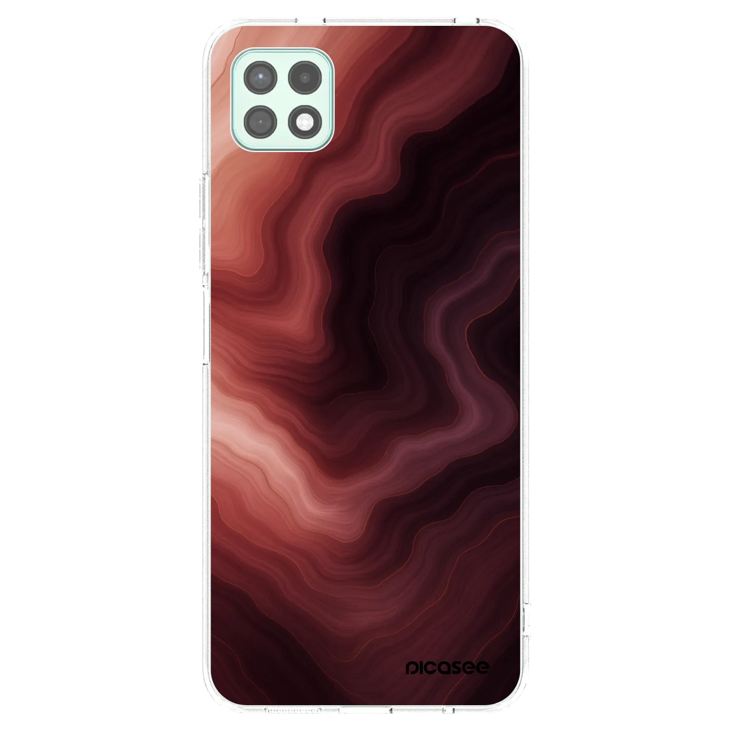 Picasee átlátszó szilikon tok az alábbi mobiltelefonokra Samsung Galaxy A22 A226B 5G - Rouge