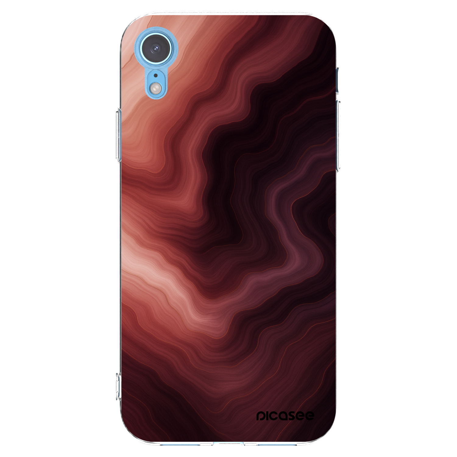Picasee átlátszó szilikon tok az alábbi mobiltelefonokra Apple iPhone XR - Rouge