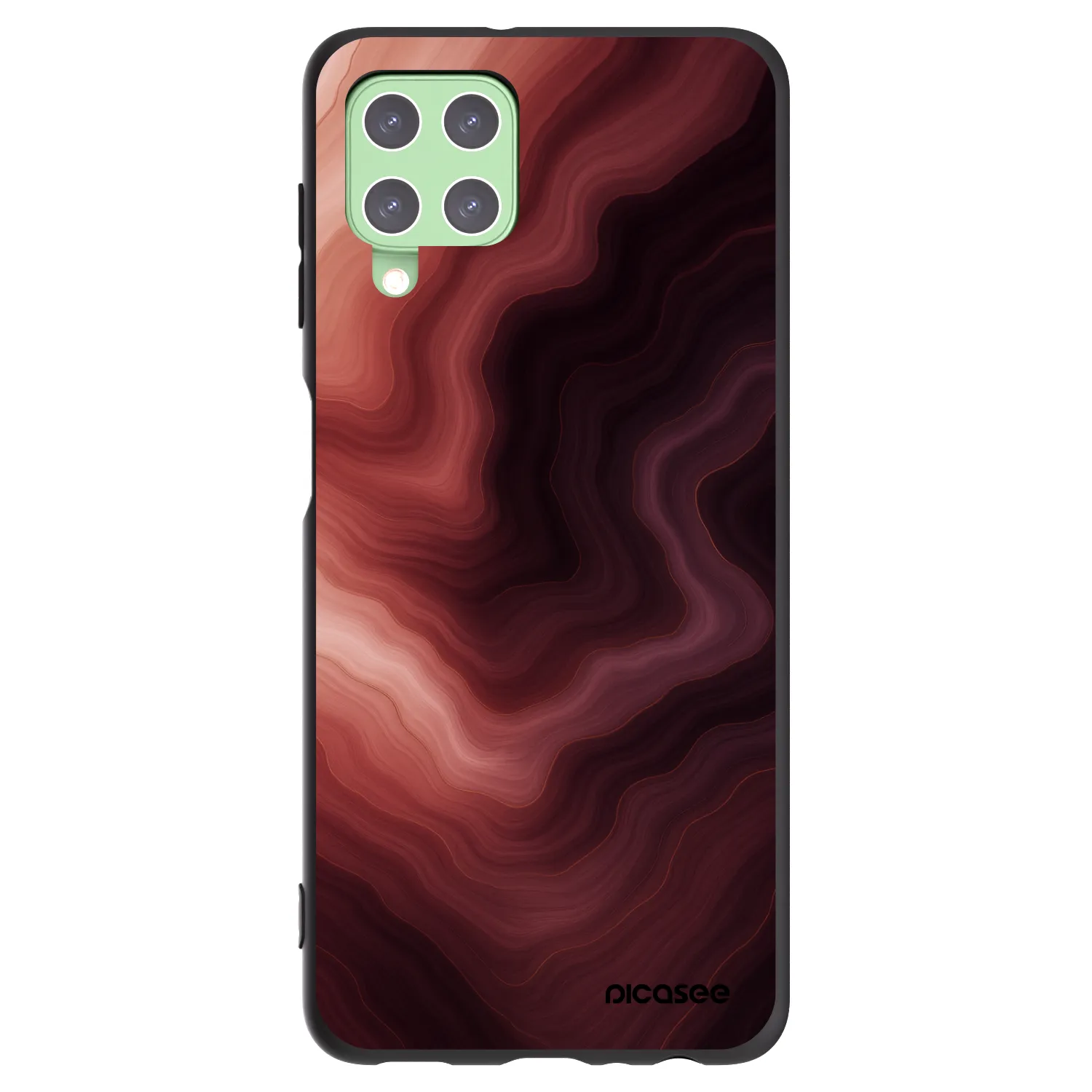 Picasee fekete szilikon tok az alábbi mobiltelefonokra Samsung Galaxy A22 A225F 4G - Rouge