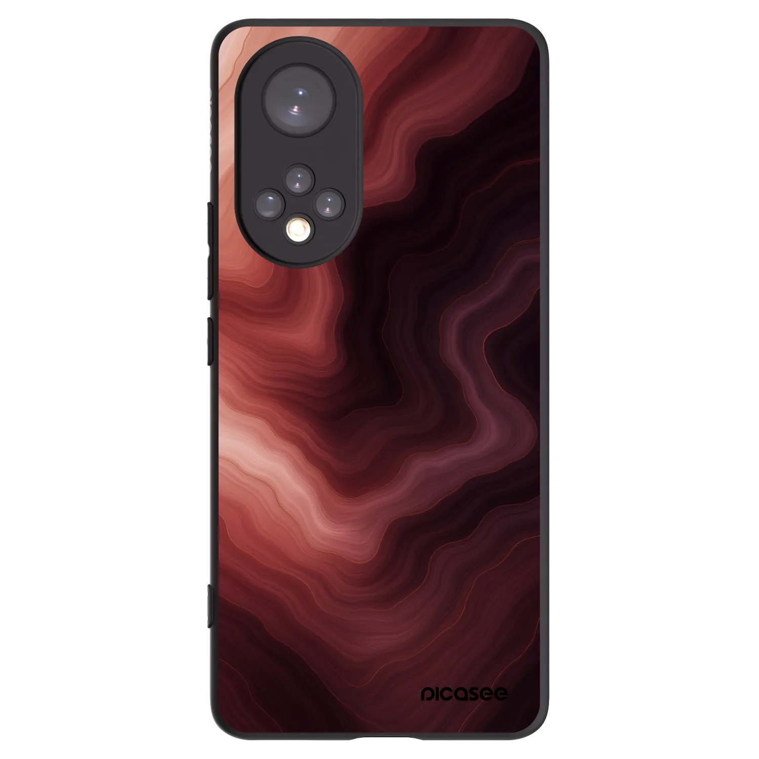 Picasee fekete szilikon tok az alábbi mobiltelefonokra Huawei Nova 9 - Rouge