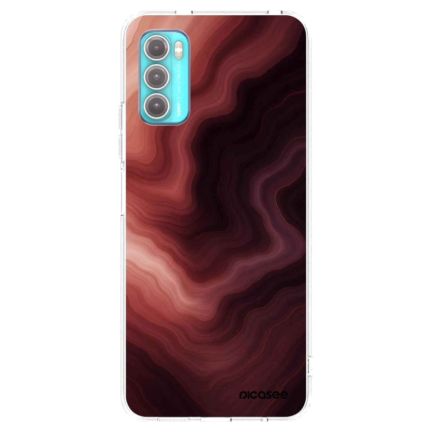 Picasee átlátszó szilikon tok az alábbi mobiltelefonokra Motorola Moto G60 - Rouge