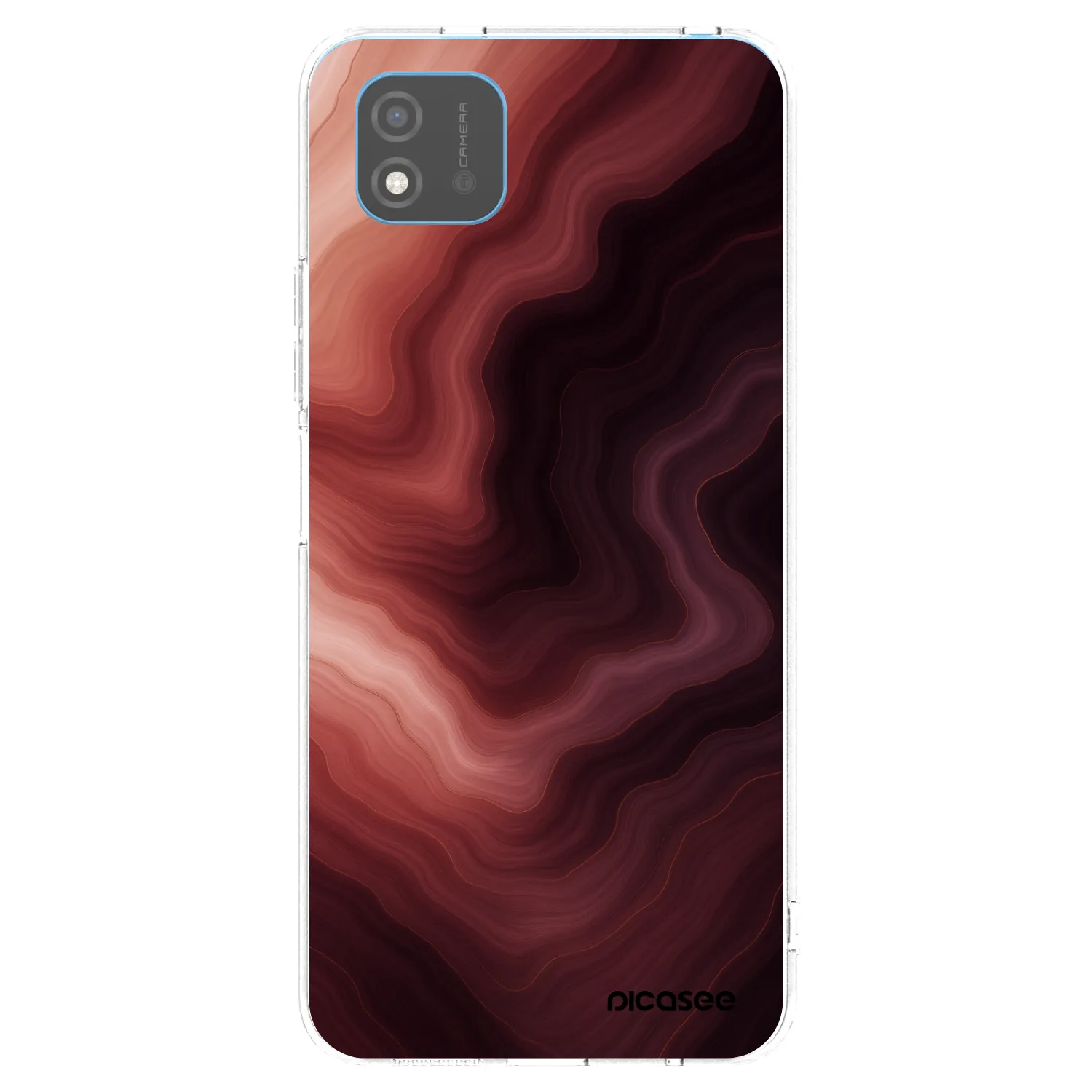Picasee átlátszó szilikon tok az alábbi mobiltelefonokra Realme C11 (2021) - Rouge