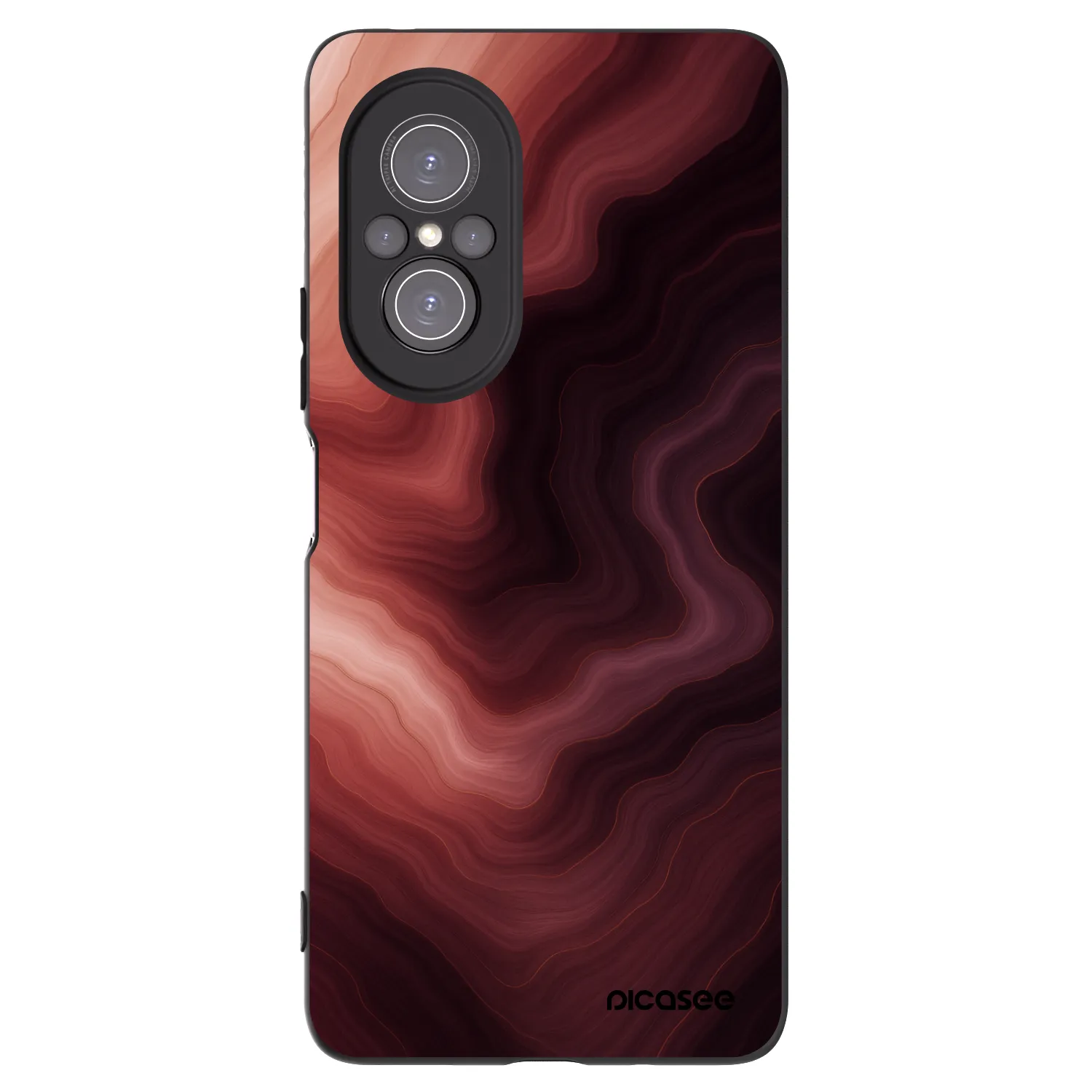 Picasee fekete szilikon tok az alábbi mobiltelefonokra Huawei Nova 9 SE - Rouge
