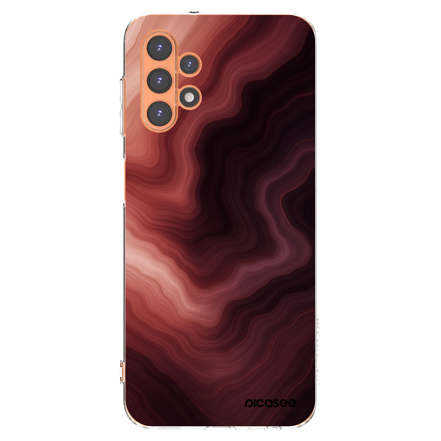 Picasee átlátszó szilikon tok az alábbi mobiltelefonokra Samsung Galaxy A13 4G A135 - Rouge