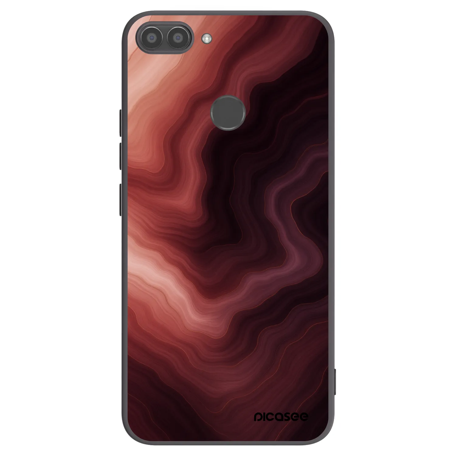 Picasee fekete szilikon tok az alábbi mobiltelefonokra Huawei P Smart - Rouge