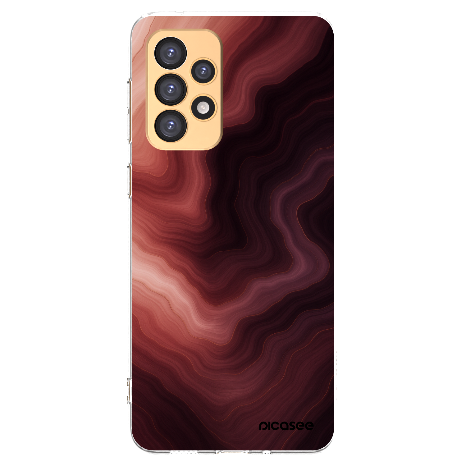 Picasee átlátszó szilikon tok az alábbi mobiltelefonokra Samsung Galaxy A33 5G A336 - Rouge