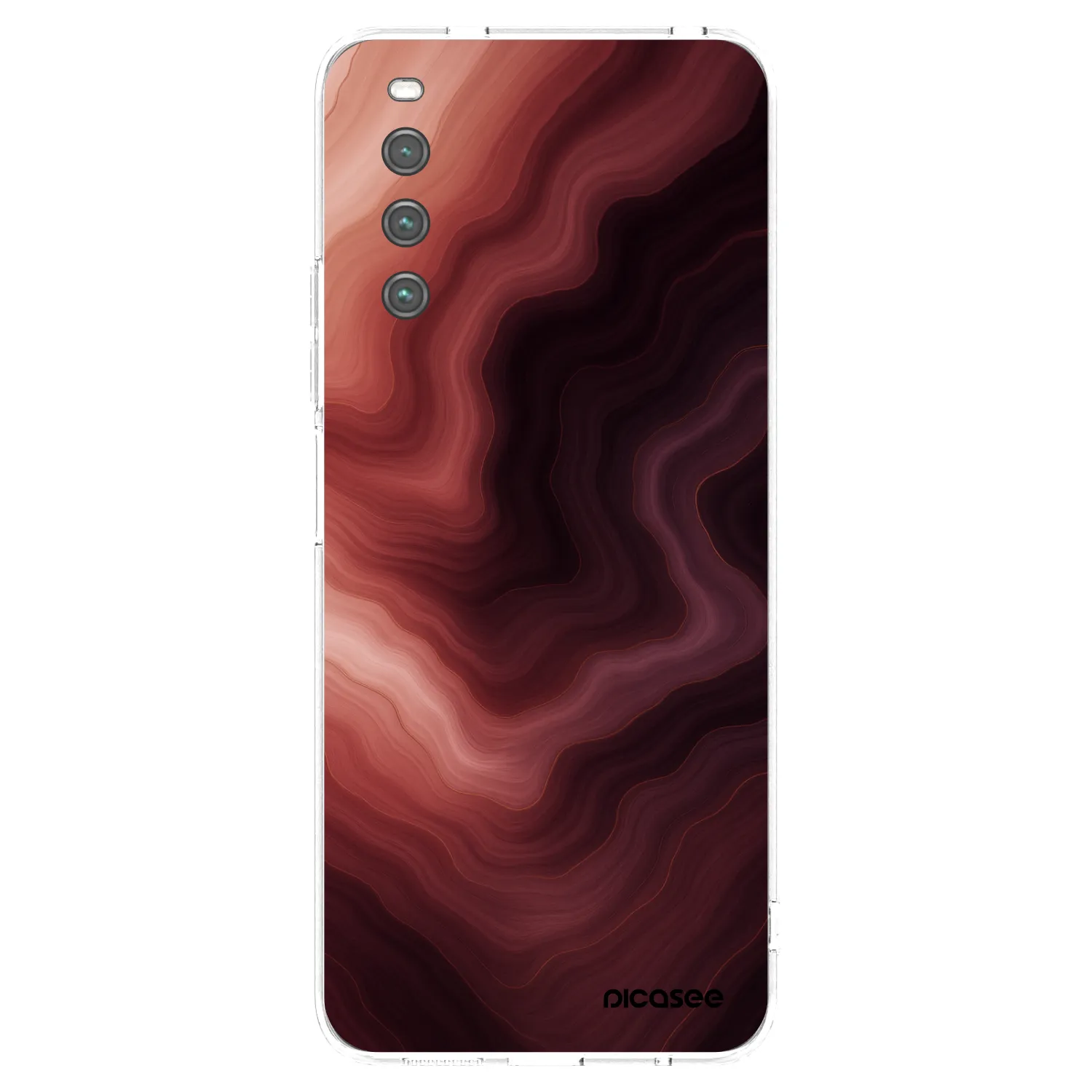 Picasee átlátszó szilikon tok az alábbi mobiltelefonokra Sony Xperia 10 IV 5G - Rouge