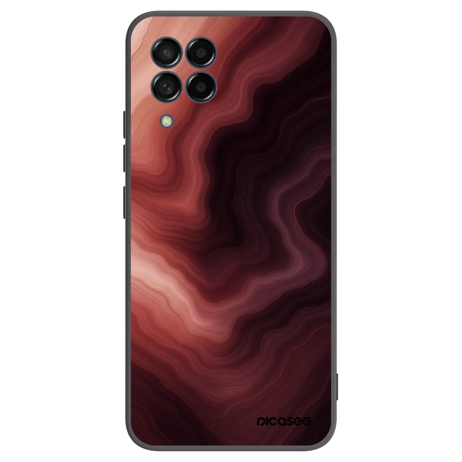 Picasee fekete szilikon tok az alábbi mobiltelefonokra Samsung Galaxy M53 5G - Rouge